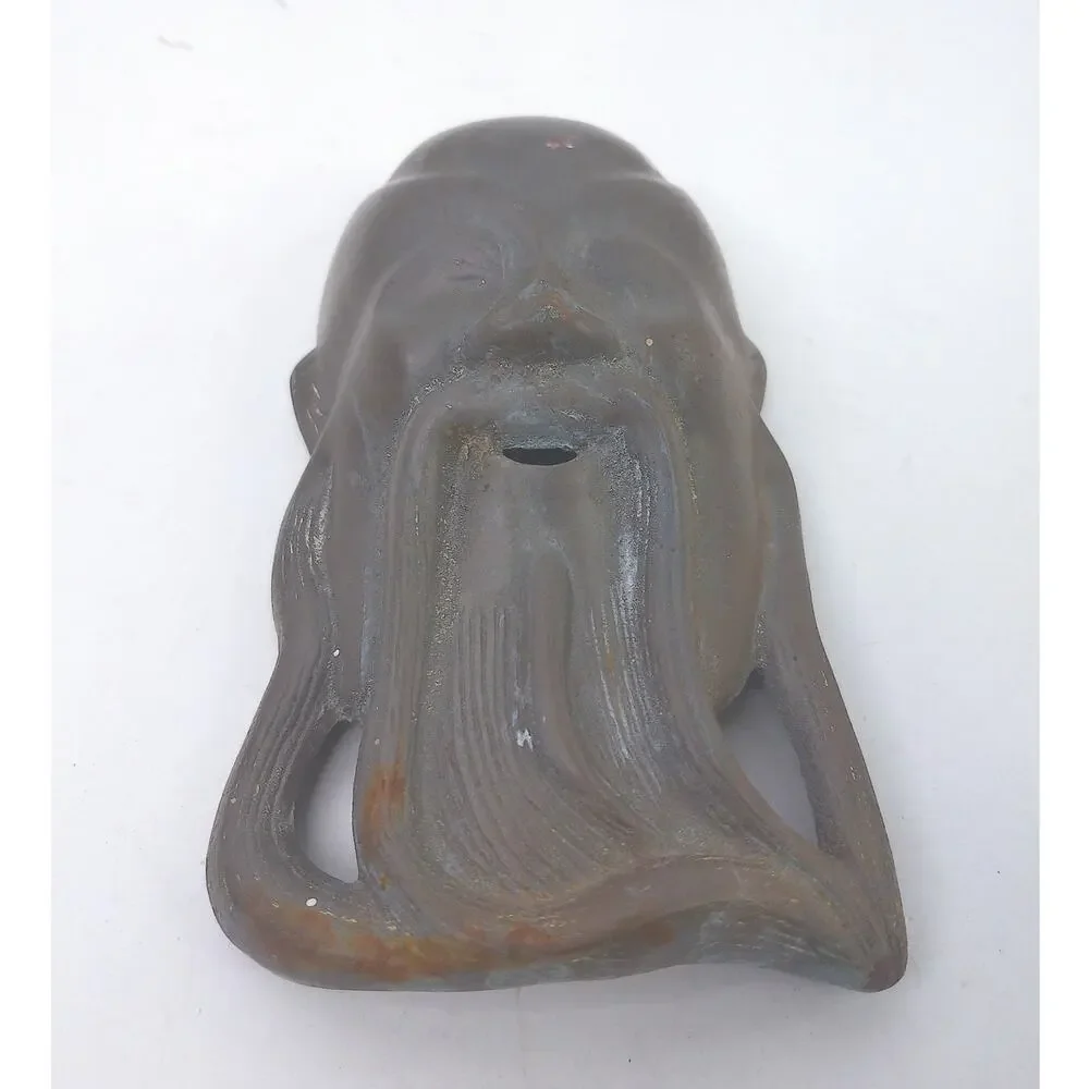 Vintage Gods Confucius Or Shou Lao Plaque Wall Decor